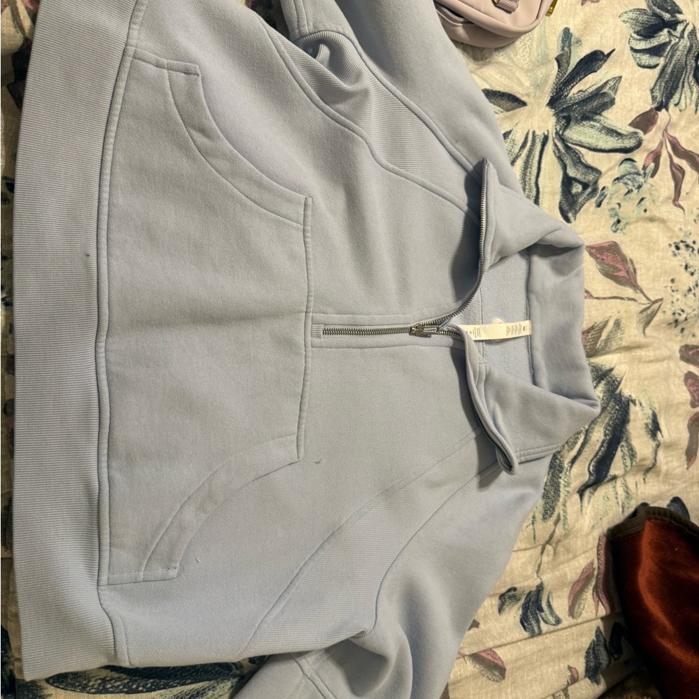 Lululemon Baby Blue medium/large scuba sweater